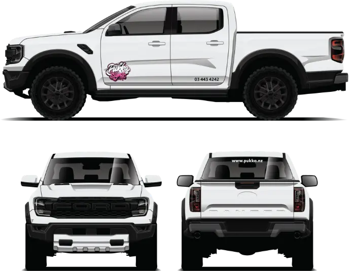 Minimal vehicle wrap